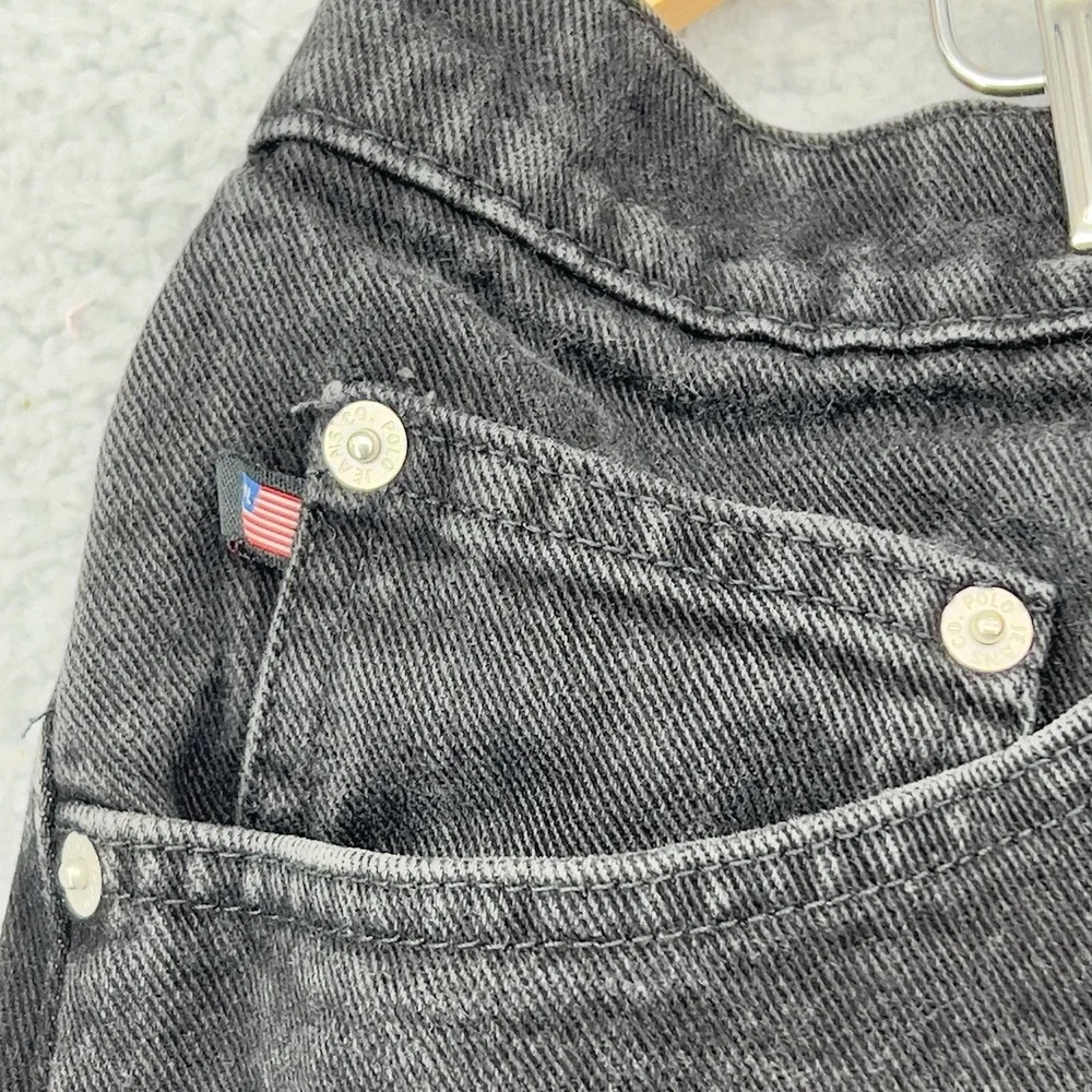 Vtg Y2k Polo Jeans Co. Ralph Lauren RL-67 Black Denim Jeans 38X32 Mexico Loose - Picture 2 of 16